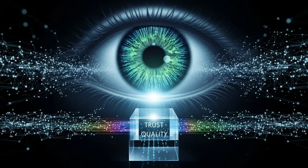 Googleアルゴリズムの深層部で品質をスキャンするデジタルアイ