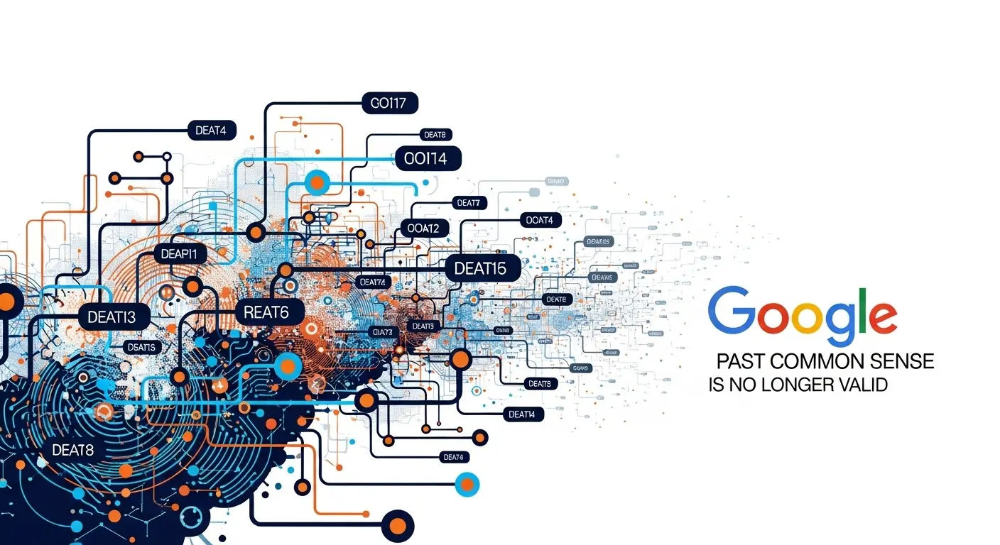 Googleのアルゴリズムアップデートを示す図