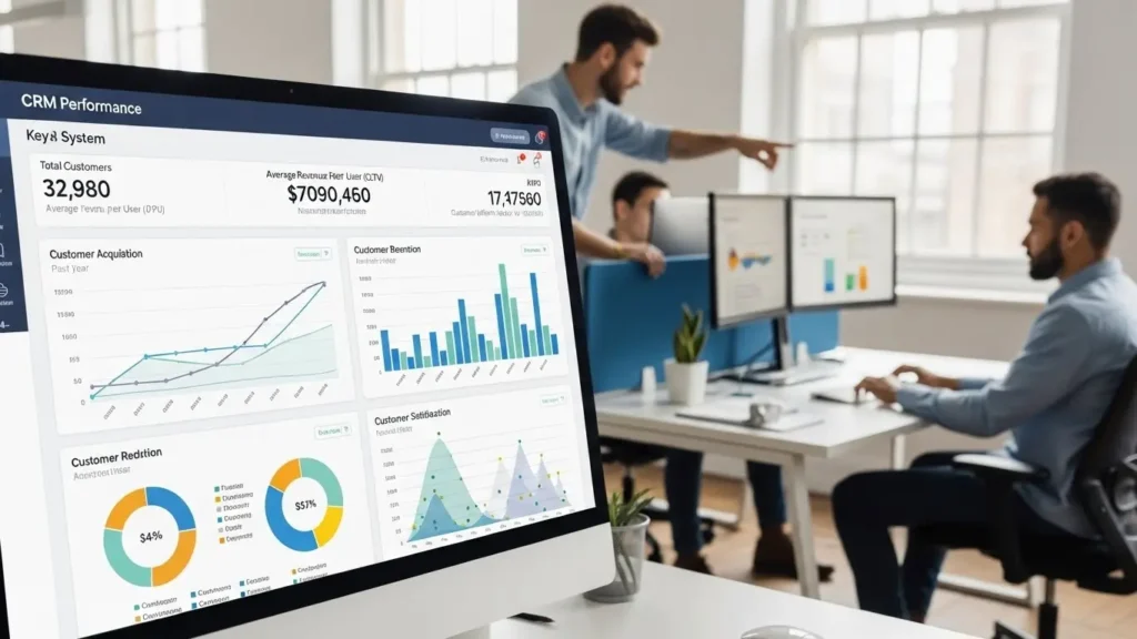 顧客データを分析するマーケティング担当者