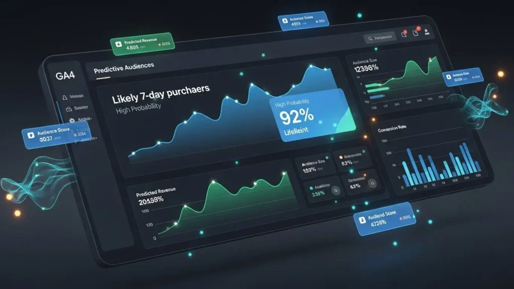GA4の予測オーディエンス設定画面