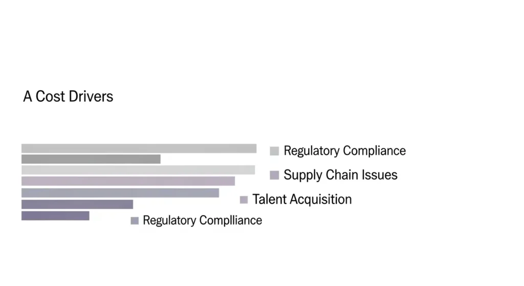 AIO対策の費用を左右する主要な変動要因の分析グラフ
