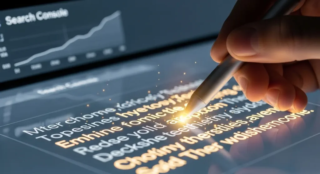 コンテンツをリライトして検索順位を向上させるイメージ