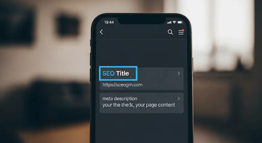 ダークモードの検索結果画面におけるタイトルの視認性