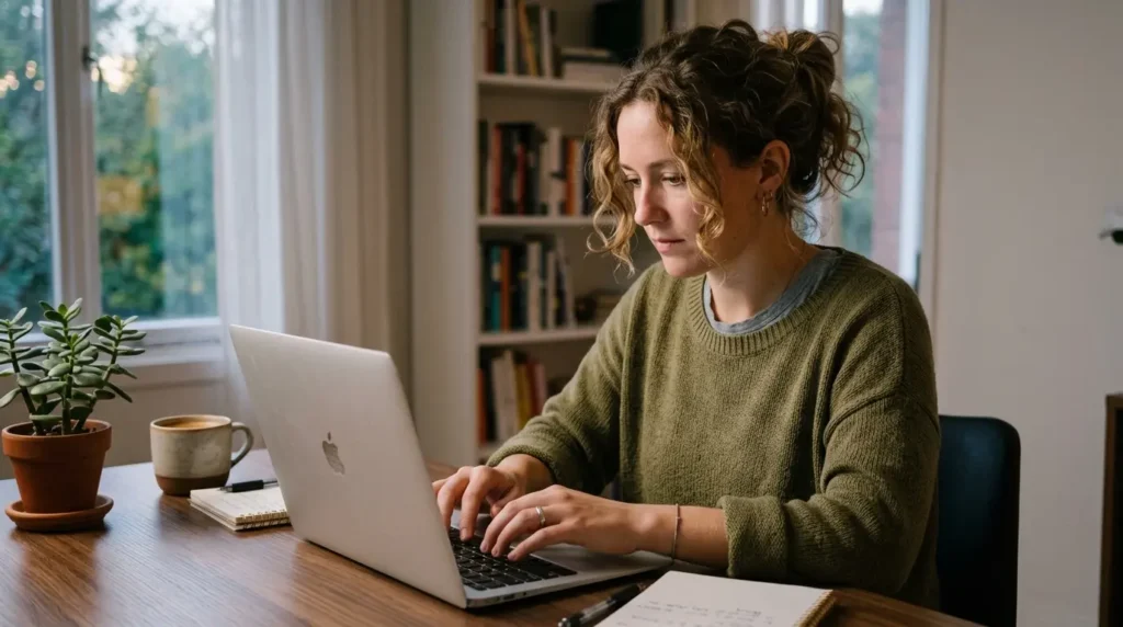 高品質なSEOコンテンツを執筆するライターの様子