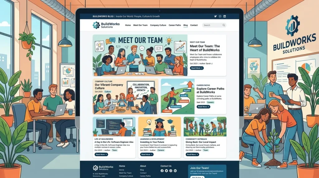 採用サイトでのコンテンツマーケティング展開イメージ