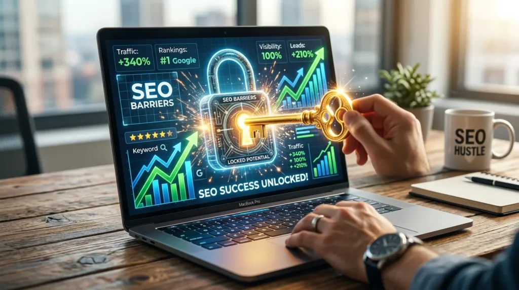 SEO成功の鍵を握る戦略的なアプローチのイメージ