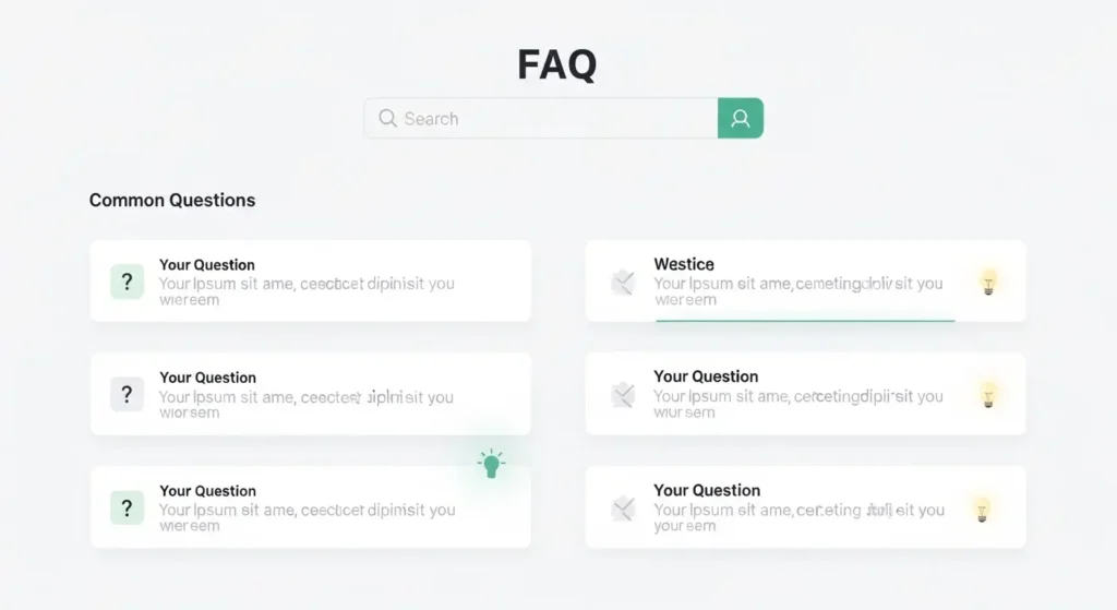 SEOタイトルに関する疑問を解決するFAQセクション