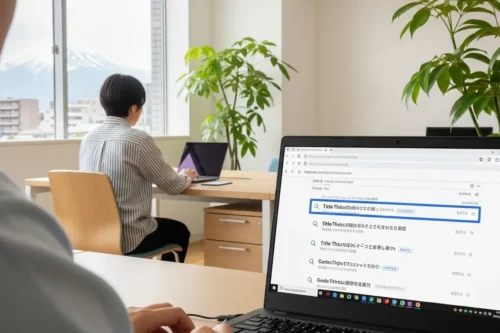 SEO対策におけるタイトル設定の重要性を学ぶWeb担当者