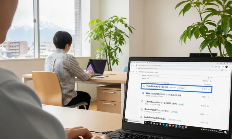 SEO対策におけるタイトル設定の重要性を学ぶWeb担当者