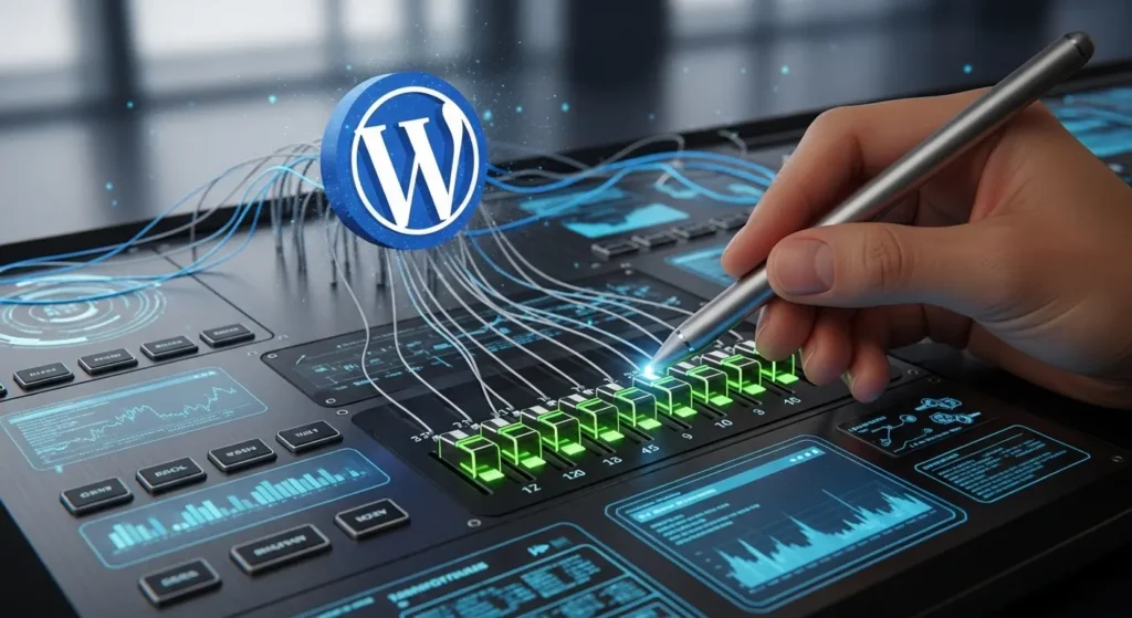 WordPressプラグインの設定をミリ単位で調整するイメージ