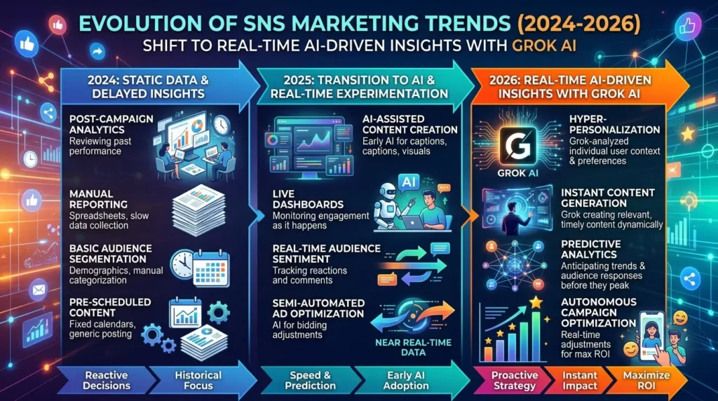 2025年から2026年にかけてのSNSマーケティングトレンドの変化